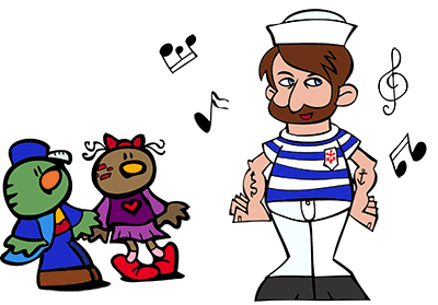 Chansons de marins gratuites pour les enfants.